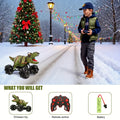 Dinosaur Stunt Remote Control Car with Lights, Sounds, And Spray Function - Monster Stunt Truck Toy Perfect for Indoor And Outdoor All-terrain Fun Durable Construction with Side-to-side Parallel Movement Ideal Birthday, Or Easter