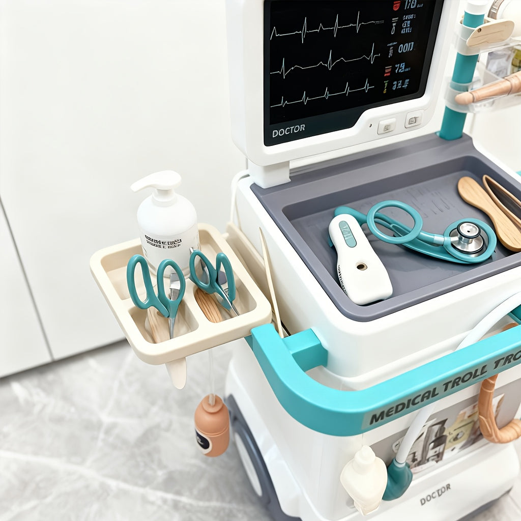 Luxury Doctor Set - 24pcs/25pcs/26pcs Pretend Medical Station Toy Set with Stethoscope And Medical Equipment - Suitable for 3+ Children As Play Toys, Boys And Girls' Gifts