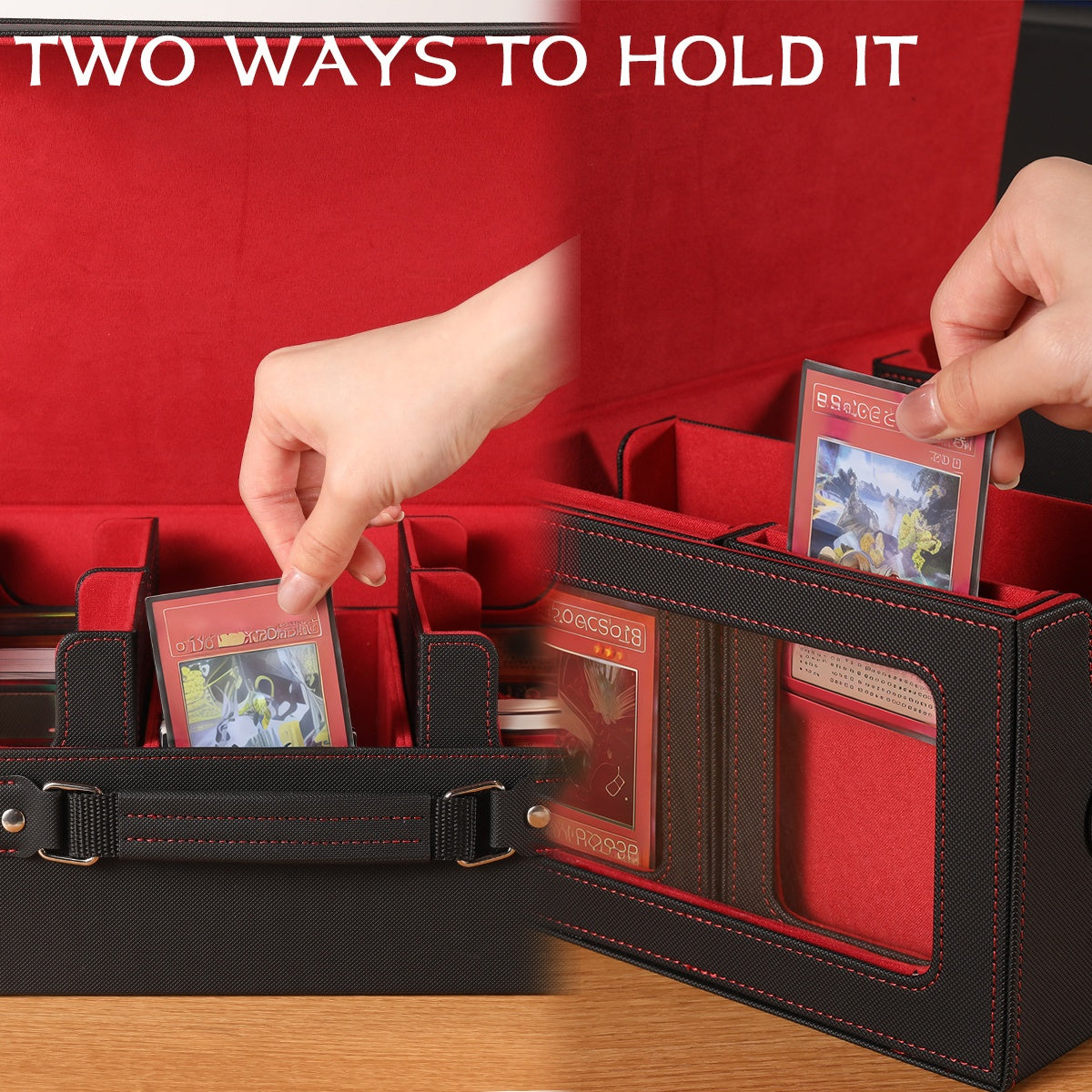 Card Cassette Command Display, Five In One Card Storage Box Can Hold More Than 400 Pairs Of Cards, Detachable Sports Card Box, Exquisite Packaging, Can Be Gifted to Friends And Family