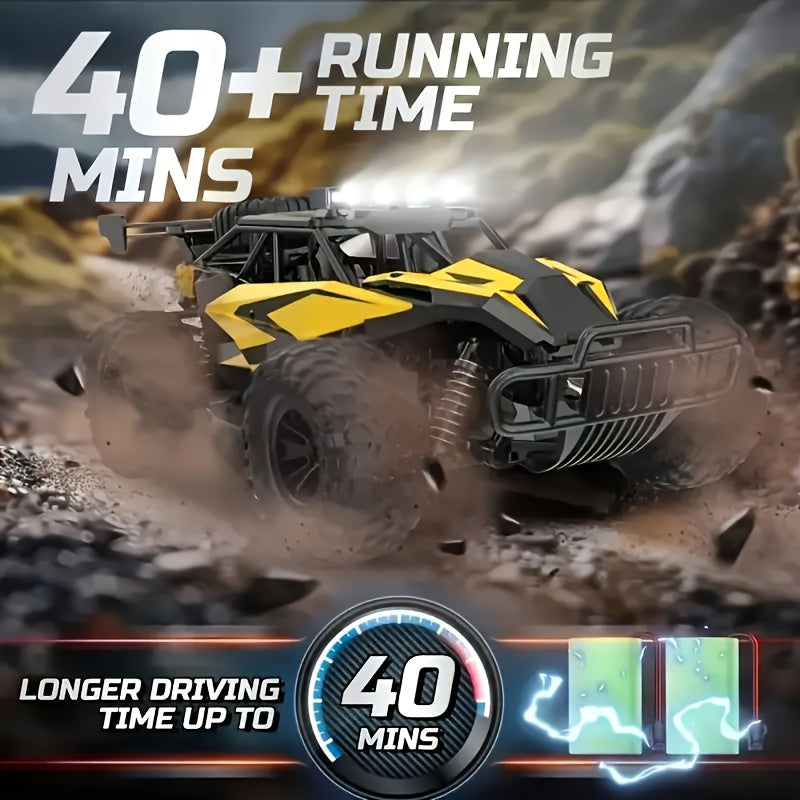 [Halloween Birthday Gifts] High-Speed Remote Control Off-Road Vehicle, 2.4G Enhanced Off-Road Performance, Top Speed of 40 Kilometers Per Hour, Super Powerful, Alloy Body Material, Suitable for 6+ Boys' Halloween And Birthday Gifts