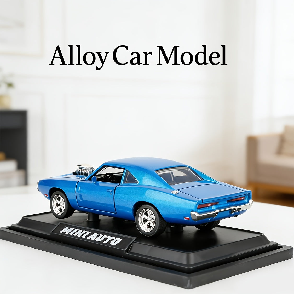 Dodge Challenger Die-Cast Model Car, Collectible Zinc Alloy Static Replica, Highly Detailed Home Decor, Perfect Birthday & Christmas Present For Car Enthusiasts