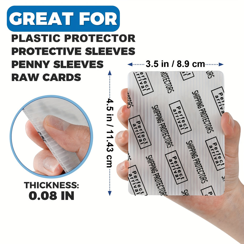 Lumus&Solem 60/120/510 Count Trading Card Shipping Protectors 3.5'' X 4.5'' - Premium Ultra Strong Plastic Inserts Mailers - Precut Supply Sleeves for Sports Cards Packaging