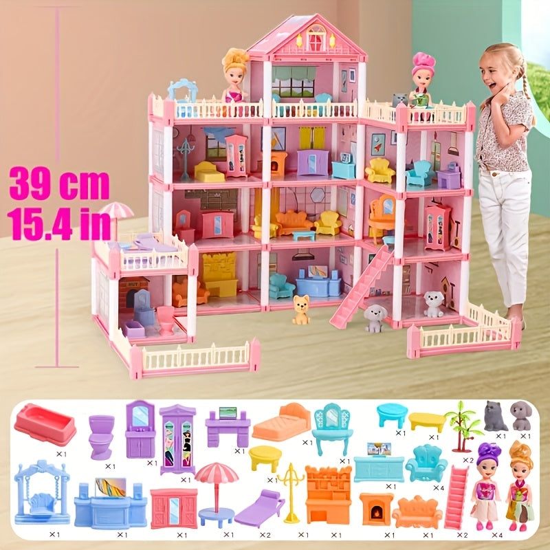 Room 10/11/14/15/20/22/26/27 Mini Doll House Doll House Princess Castle Toy Furniture Additions, Doll Villa, Logical Thinking, Princess Christmas Birthday Gifts Toys for 3+ Year Old Girls