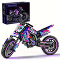 Motorcycle Building Block Set - 476pcs Collectible Motorcycle Display Model, Motorbike Toy Collection Brick Kit