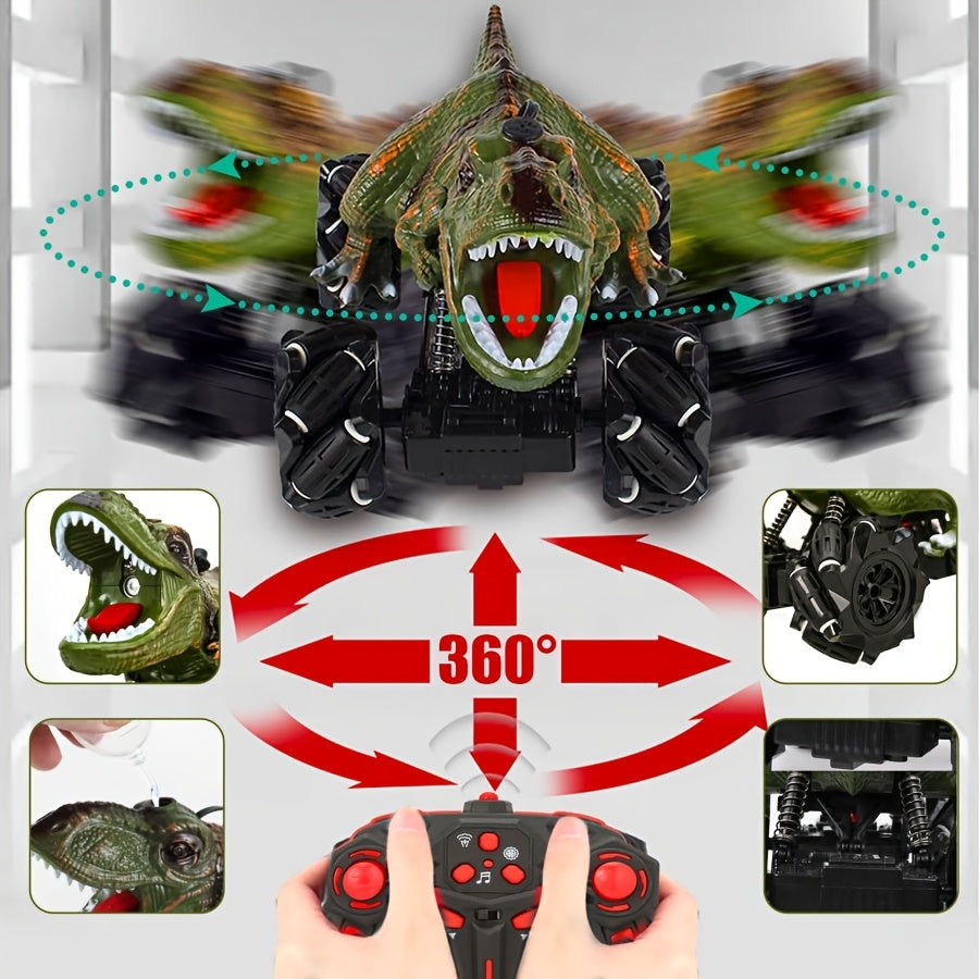 Monster Stunt RC Car, Monster Truck Toys Remote Control Car, Monster Stunt Toy Car, Stunt Drift W/Lights, Sound And Spray, Indoor Outdoor All Terrain Motorized Toys, Gift for 6+ Children, Christmas