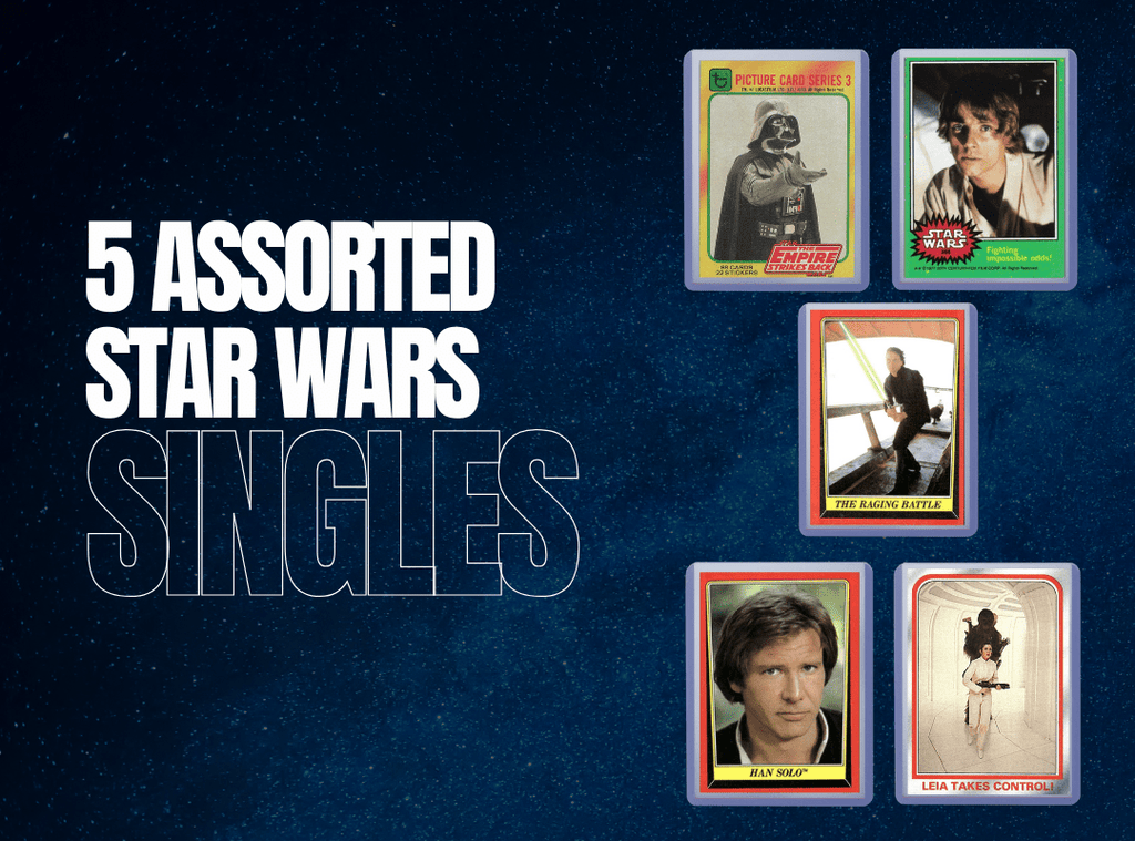 Topps Star Wars Card Lot – 5 Cards – 1977/1980/1983 Vintage