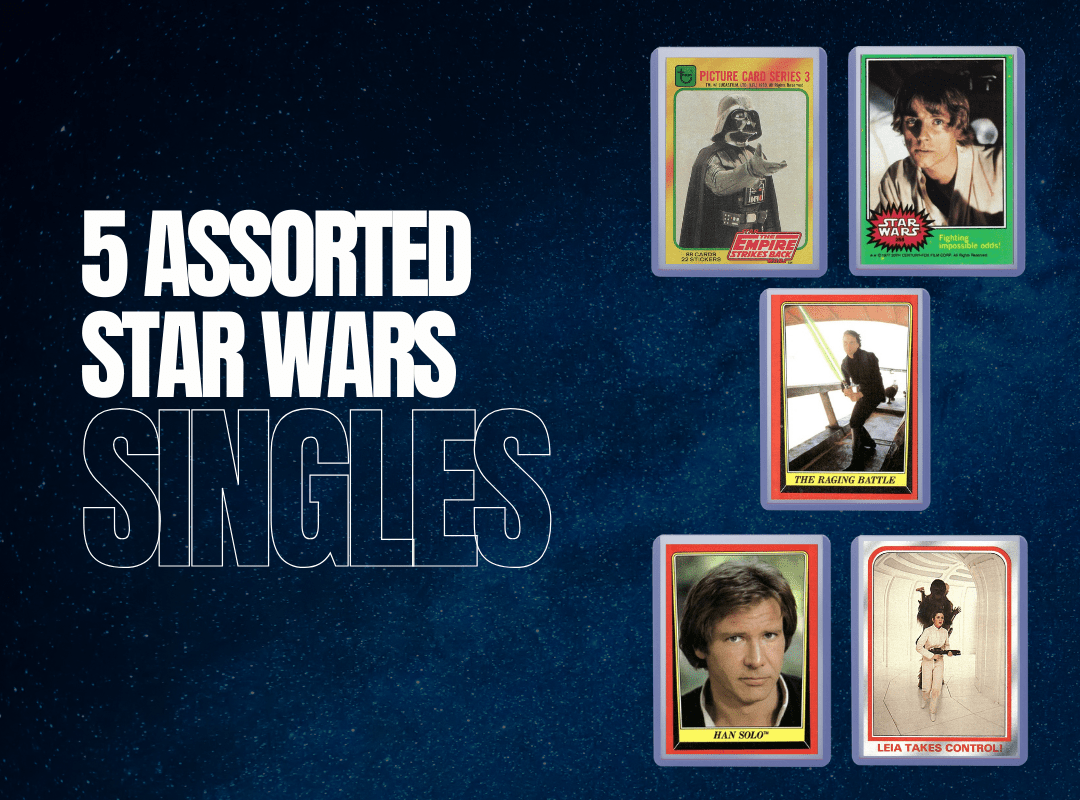 Topps Star Wars Card Lot – 5 Cards – 1977/1980/1983 Vintage