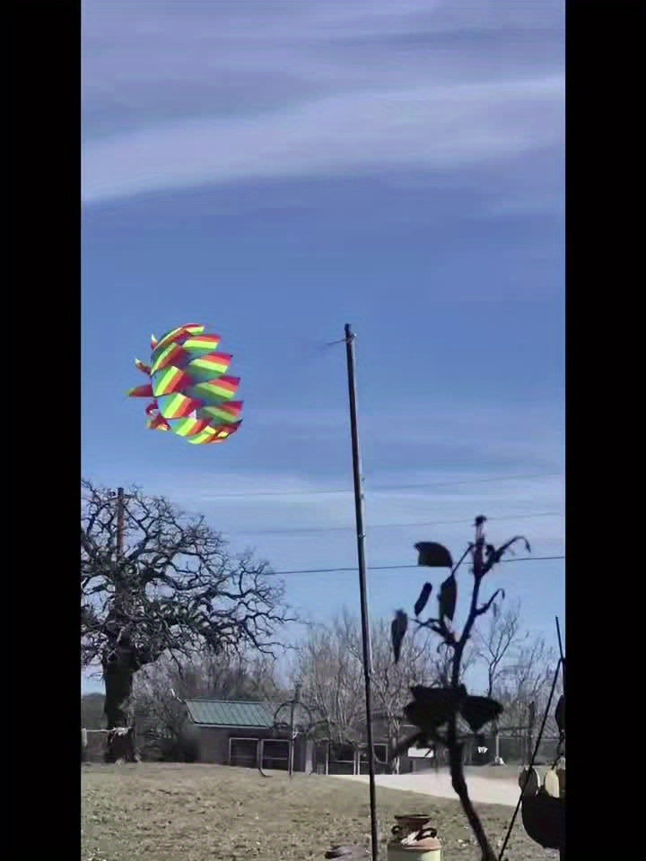 [Rotating Lotus Tail Kite] Rotating Lotus Tail Kite - Three-dimensional Flower Basket Tail; Suitable For Outdoor Beach Park Games And Entertainment