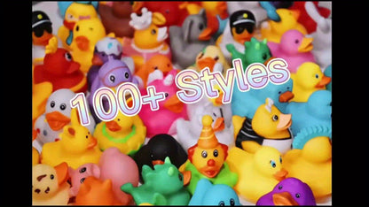 JXJ Rubber Duck - 2" Bulk Floating Duck for Children - Bath Toy Variety - Party Gifts, Birthdays, Bathing, And More
