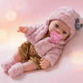 1 Realistic 12-inch/30-cm Reborn Doll • With Hat, Socks, And Toy Pacifier Set • Lifelike Toy • Perfect For Party Games And Valentine's Day • Ideal Gift For Kids On Christmas And Halloween • Free Accessories