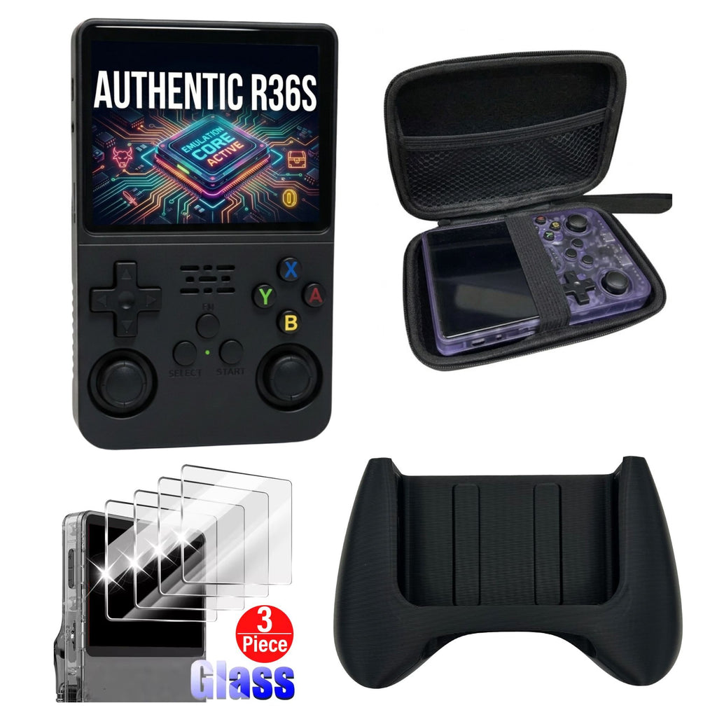Authentic R36S ArkOs 128GB Game Console Retro Handheld 3.5 Inch IPS Screen Portable Gaming Device