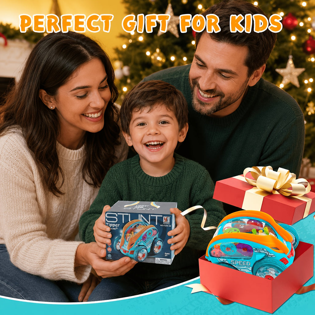 New 2026 Automatic Dump Truck, Colorful Lighting And Music Toy Car, Automatic Rolling, a Very Interesting Toy, Birthday And Christmas Gifts, Thanksgiving Gifts, Halloween Gifts, Party Gifts (Batteries Not Included)