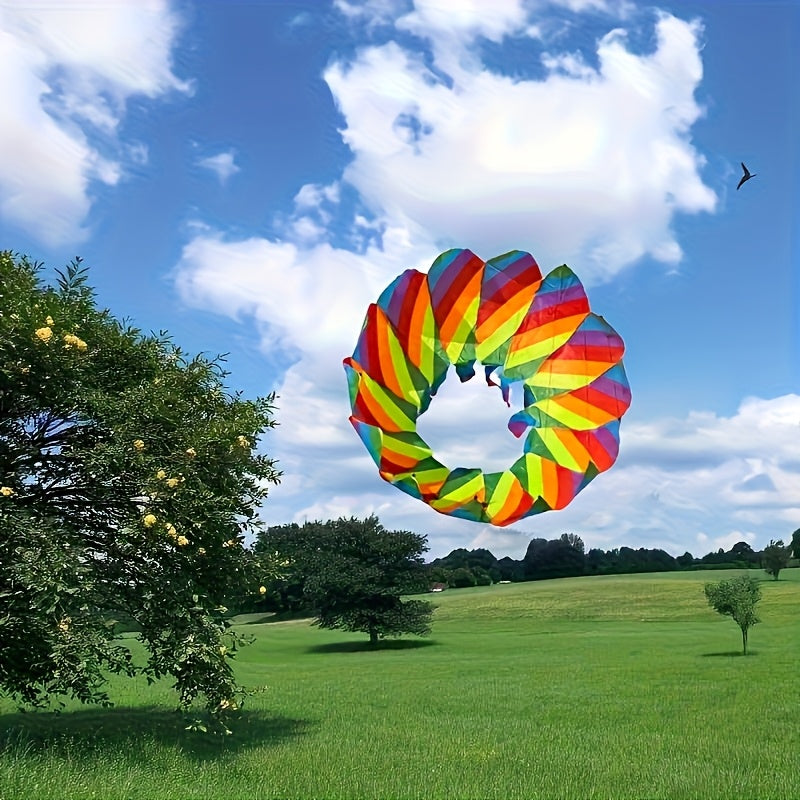 [Rotating Lotus Tail Kite] Rotating Lotus Tail Kite - Three-dimensional Flower Basket Tail; Suitable For Outdoor Beach Park Games And Entertainment