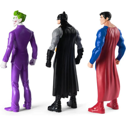 DC Comics The Joker, Batman, and Superman Action Figure 3-Pack, Kids Toy Gifts for Boys and Girls Ages 3 and Up