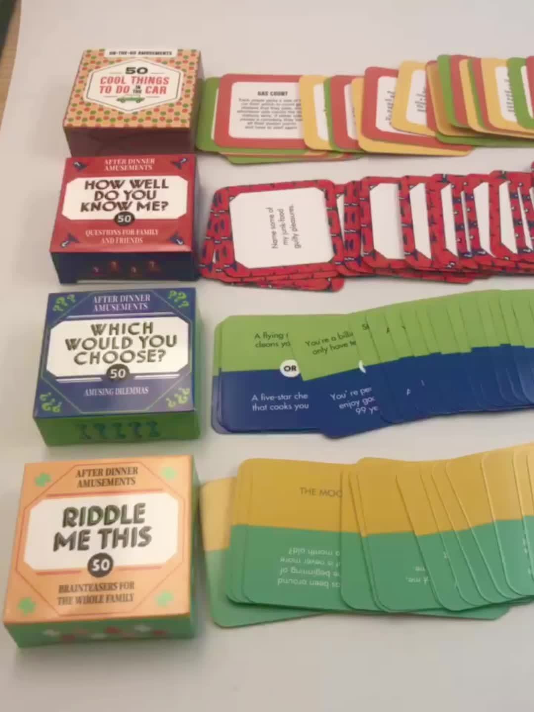 Chronicle Books After Dinner Amusements: How Well Do You Know Me?: 50 Questions For Family And Friends Family Friendly Conversation Starter Card Game, Portable Camping And Holiday Games