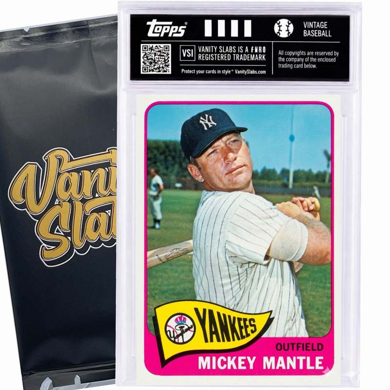 1965 Topps VINTAGE Baseball 598 Card CHASE Break | Get a Chance to Win VINTAGE Mickey Mantle from 1965 Set Valued at Over $250 | Other Top Hits Included | Random Card from Set Encapsulated in Slab