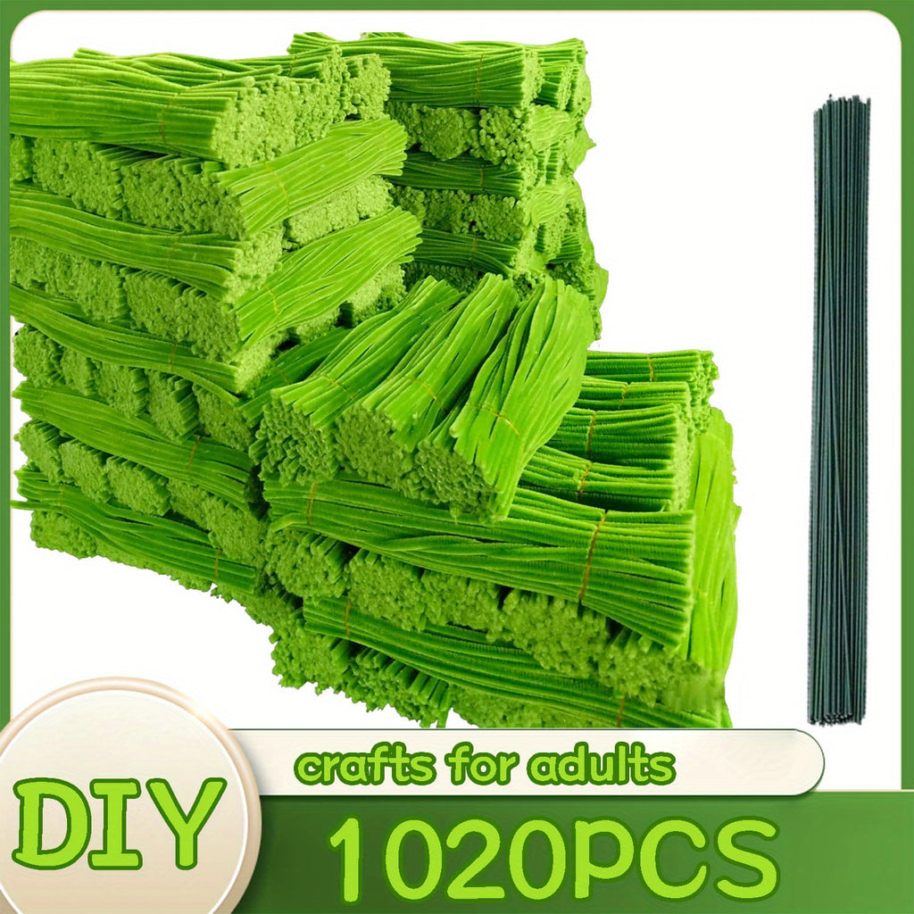 There Are 1020 Solid Color Twist Sticks with Patterned Rods Available in 20 Different Colors. They Feature Upgraded, Thicker Fuzzy Strips, with Ample Quantity Suitable for Various Projects, Crafts, And Are Ideal for Beginners.