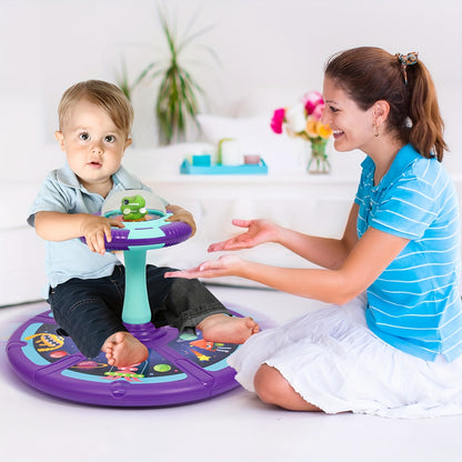 Sit And Spin Toys For Toddlers Ages 708.66inch+, Christmas/Halloween/Birthday Gifts For Kids Boys & Girls 18 Months+ With Music & LED Flash Lights Musical 360°Spinning Seat Interactive Sensory Toy