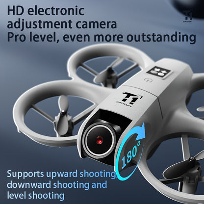 [4K, 180° Rotation] Mini 4K FPV Dual Camera Drone, 180° Camera Rotation, Dual Batteries, Optical Flow Positioning, 360° Flip, Roscope, One-Key Takeoff/Landing, Anti-Shake And Anti-Collision Design, Suitable for Beginners Remote Control Toy, Boys And Girls