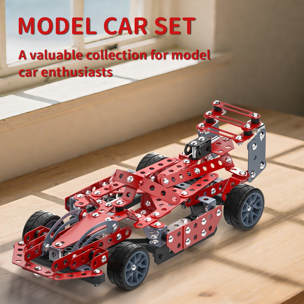 Building Kit Model Car Set - 283/ 287pcs STEM Project Toys for Kids, Assembly Building Vehicle for Boys Gift