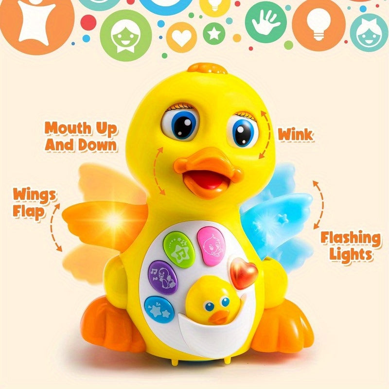 Musical Toys For Toddlers 6 Months+ Year Old, Baby Toys Duck, Dancing Walking Duck Toy With Music And Lights, Kids' Musical Instruments, Light Up Learning Toys, Learning Toy For Baby Kids, Perfect Christmas Gift