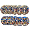 10 US 250Th Anniversary Coins - 1776 - 2026 Anniversary Coins - Collectible Commemorative Coins Featuring Dual Historical Patterns, Commemorative Gifts with a 250-Year History