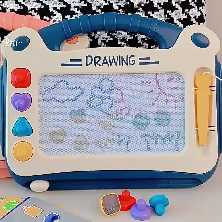 Drawing Board Toys, Learning Toys for Early Childhood Education, Perfect Birthday Gifts for Boys And Girls, Easter/ Day Gifts: Upgraded Version 4 Stamps And 1 Paintbrush, Basic Version Without Stamps