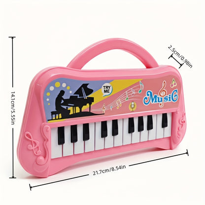 1pc, 13-Key Kids Piano Keyboard, Portable Electronic Music Toy For, Educational Birthday & Christmas Gift for Boys And Girls, Halloween Party Favors