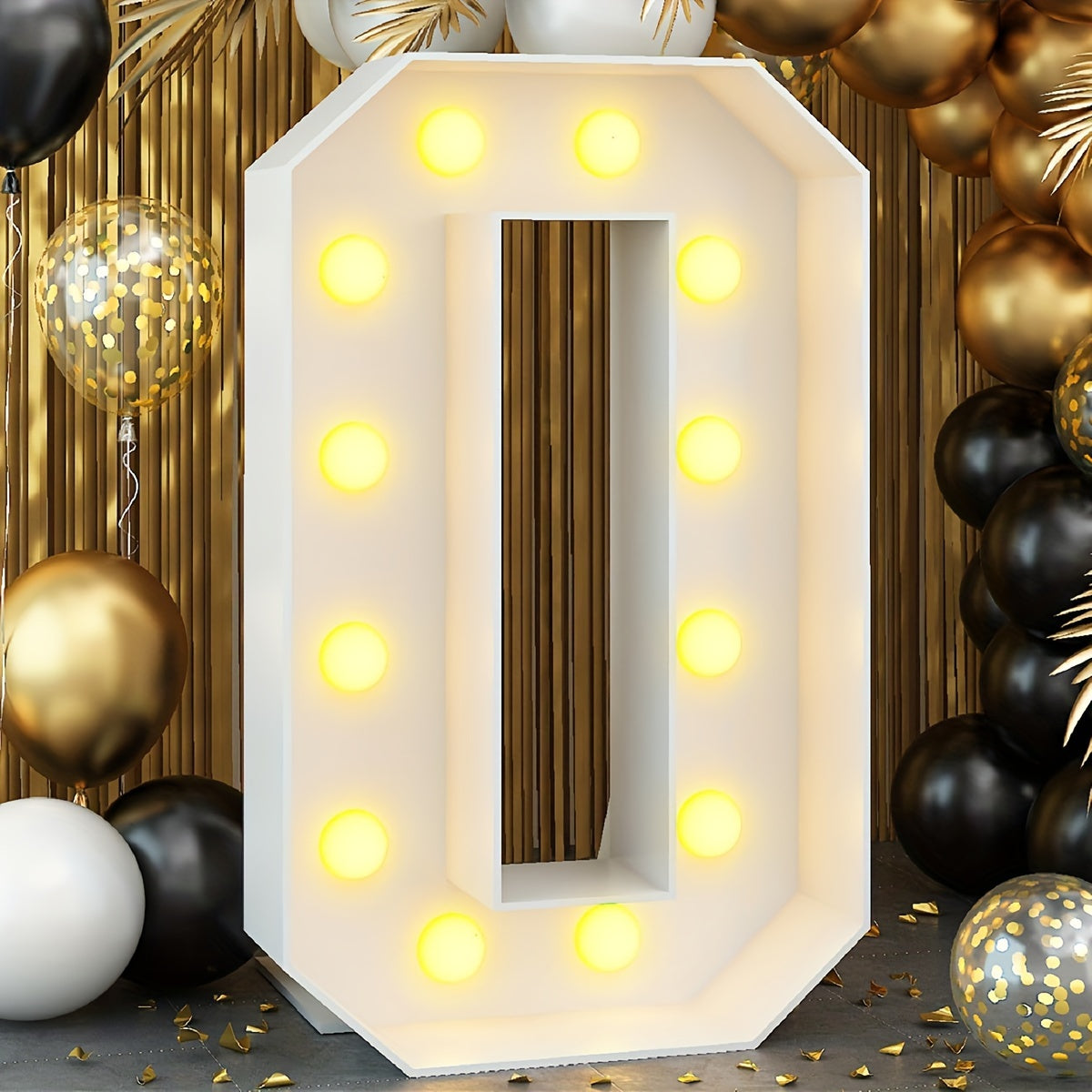 Warm White 73cm / 28.7 INCH - Illuminated Number 1 Balloon Frame - Paper PS Foam Board, Perfect for Birthday & Anniversary Parties,Graduation Decorations, Back to School of 2026