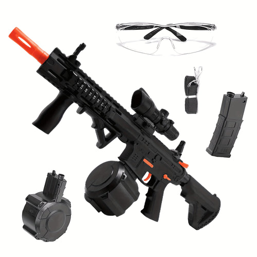 Outdoor Interactive Shooting Toy Gun, Portable Electric Gun Toy, Rechargeable Combat Toy, High-performance Cool Toy Gun, Rechargeable Splash Ball Toy, Suitable For Outdoor Activities, Shooting Games, Party Gifts. Christmas And New Year