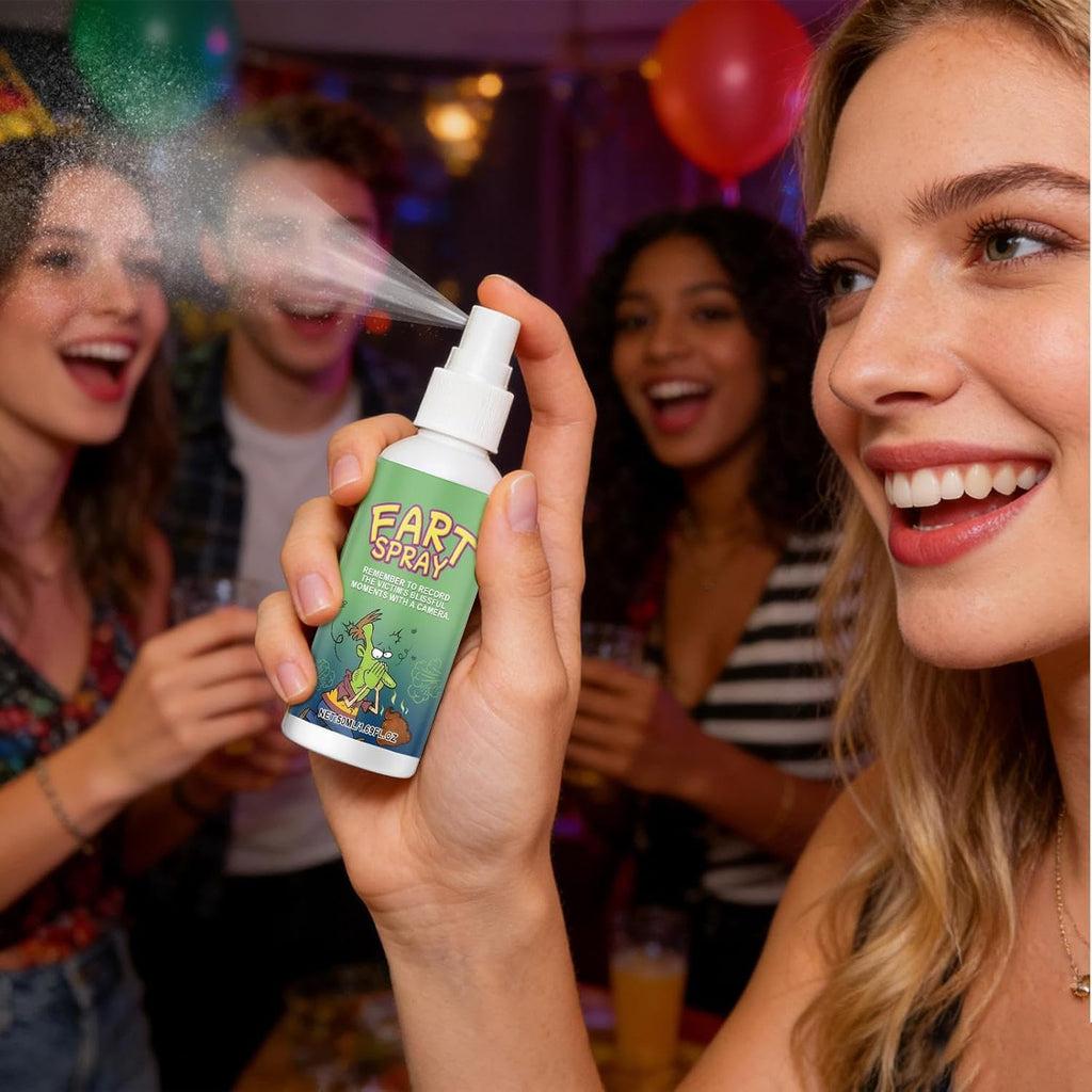 Funny Prank Fart Spray, a Must-have Spray for Parties and Pranks. This Odor Spray Has a Realistic Smell, Making It a Hilarious Prop, Prank Toy, and Game. A Fun and Novel Gag Gift, Perfect for April Fool's Day Pranks.