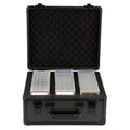 1pc-Three Compartments For PSA/BGS/FGS/SGC Trading Card Slabs-Card Brick Case- Size 13.5in* 11.5in* 7.1in Premium Graded Card Black Storage Box - Protects Slabs And Sleeved Cards For Collectors-Trading Card Storage Box, Carrying Case, Sports