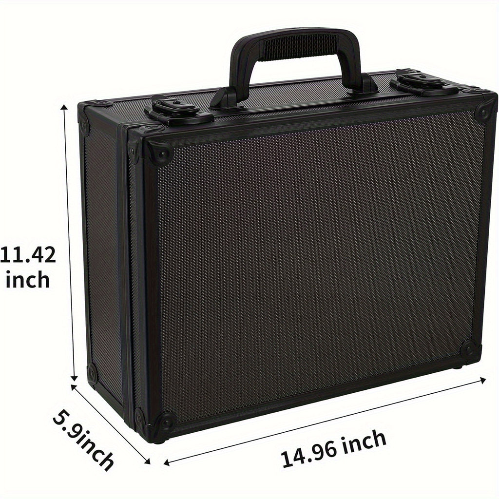 Top Loads Storage Box for 3"x4" 35pt Rigid Cards, Holds 600+ Top Loads, Sports Card Storage Case Organizer, Trading Card Storage Box with Lock
