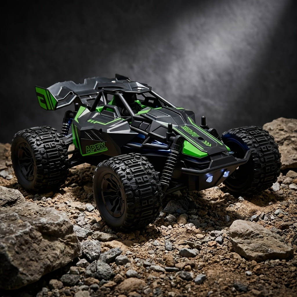 High-speed Remote-controlled Car, Four-wheel-drive Off-road Remote-controlled Truck, 1:20 Scale All-terrain Remote-controlled Off-road Vehicle with LED Headlights, 2.4GHz Radio-controlled Monster Truck, Amateur-grade Remote-controlled Car