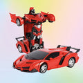 [Gift For Kids] Transforming RC Stunt Car, 360 Degree Drift Robot With Lights, Gift For Kids