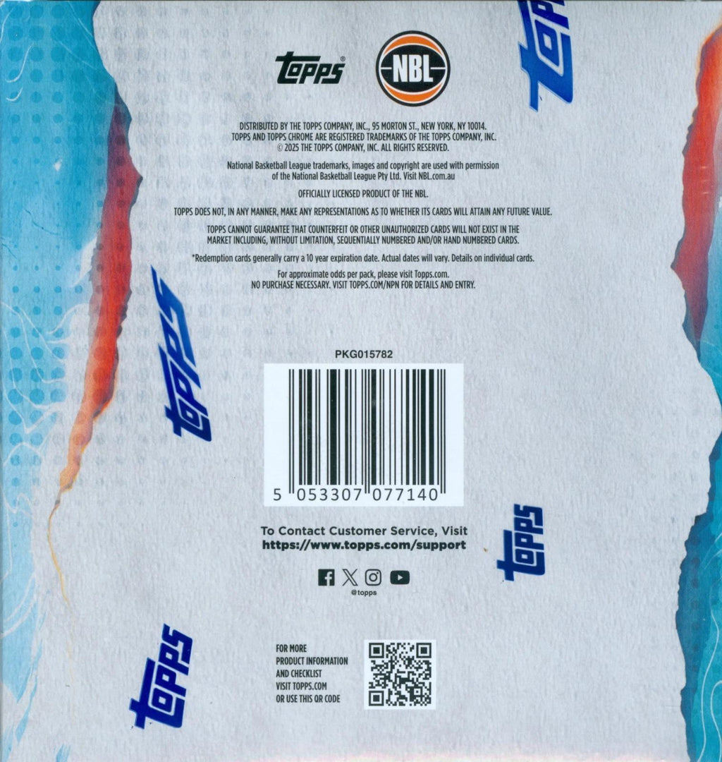 2024/25 Topps Chrome NBL Basketball Factory Sealed Value MEGA Box