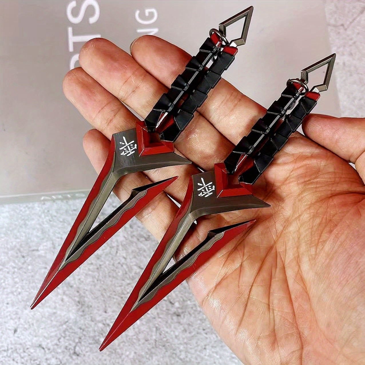 14cm 5.5inch Metal Katana Safe Unsharpened Small Sword Ninja Knife Sabre Syuriken Anime Cosplay Prop Accessories Ninja Knife Real Size Japanese Katana Original Samurai Sabre Gift