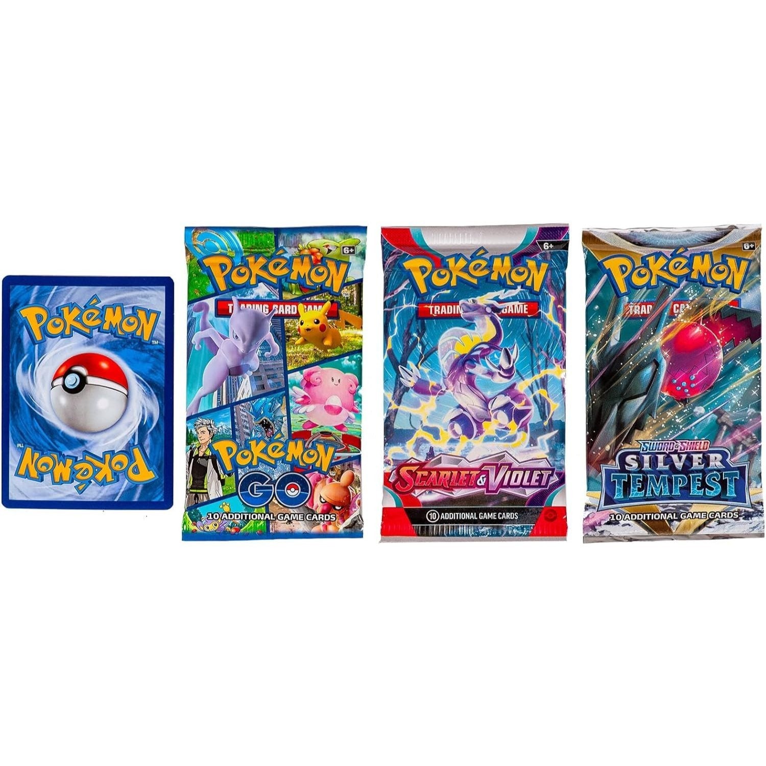 Pokemon TCG: 3 RANDOM Booster Packs & 1 Random Foil | Includes 3 Booster Packs of Random Cards & 1 Individually Packed Foil Card.