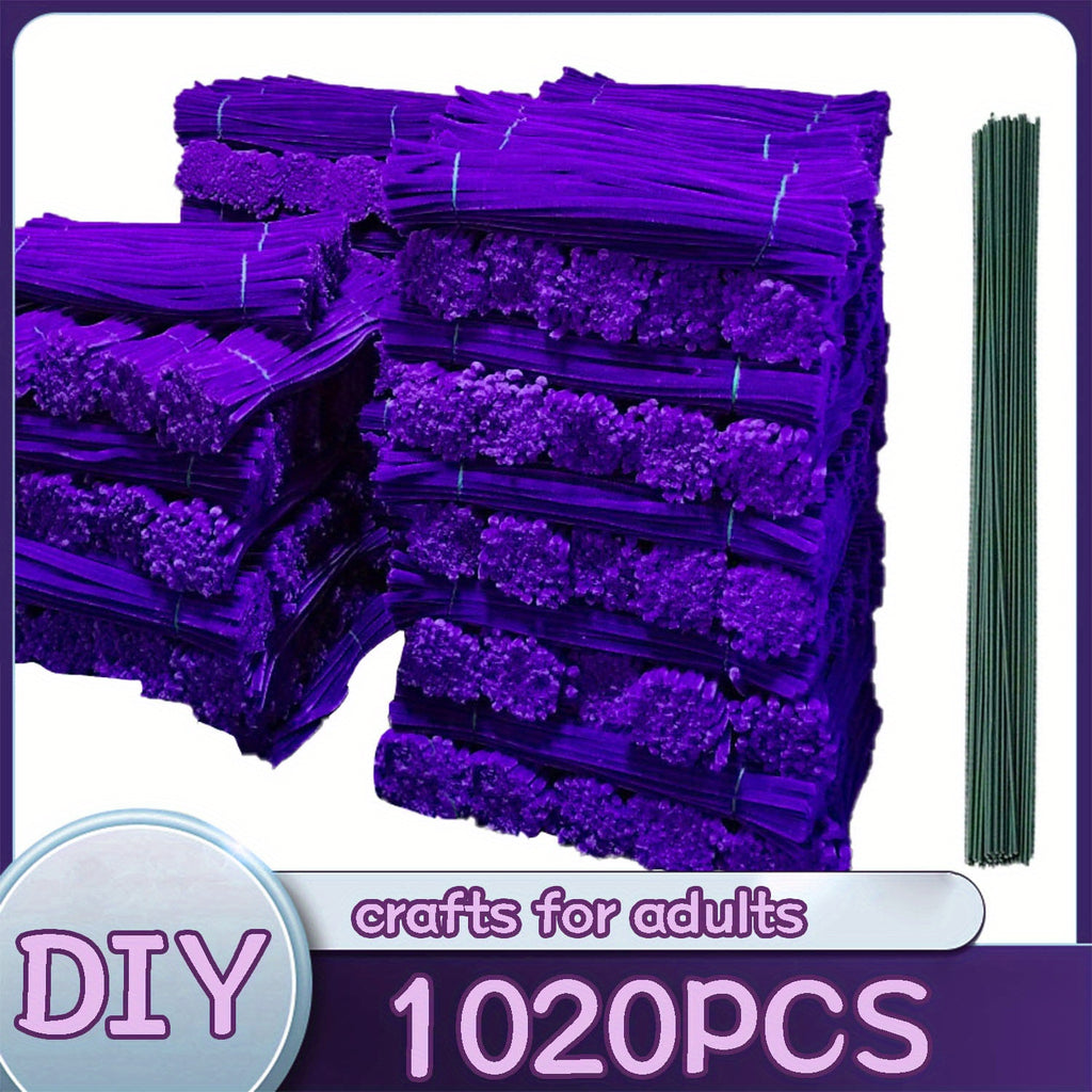 There Are 1020 Solid Color Twist Sticks with Patterned Rods Available in 20 Different Colors. They Feature Upgraded, Thicker Fuzzy Strips, with Ample Quantity Suitable for Various Projects, Crafts, And Are Ideal for Beginners.