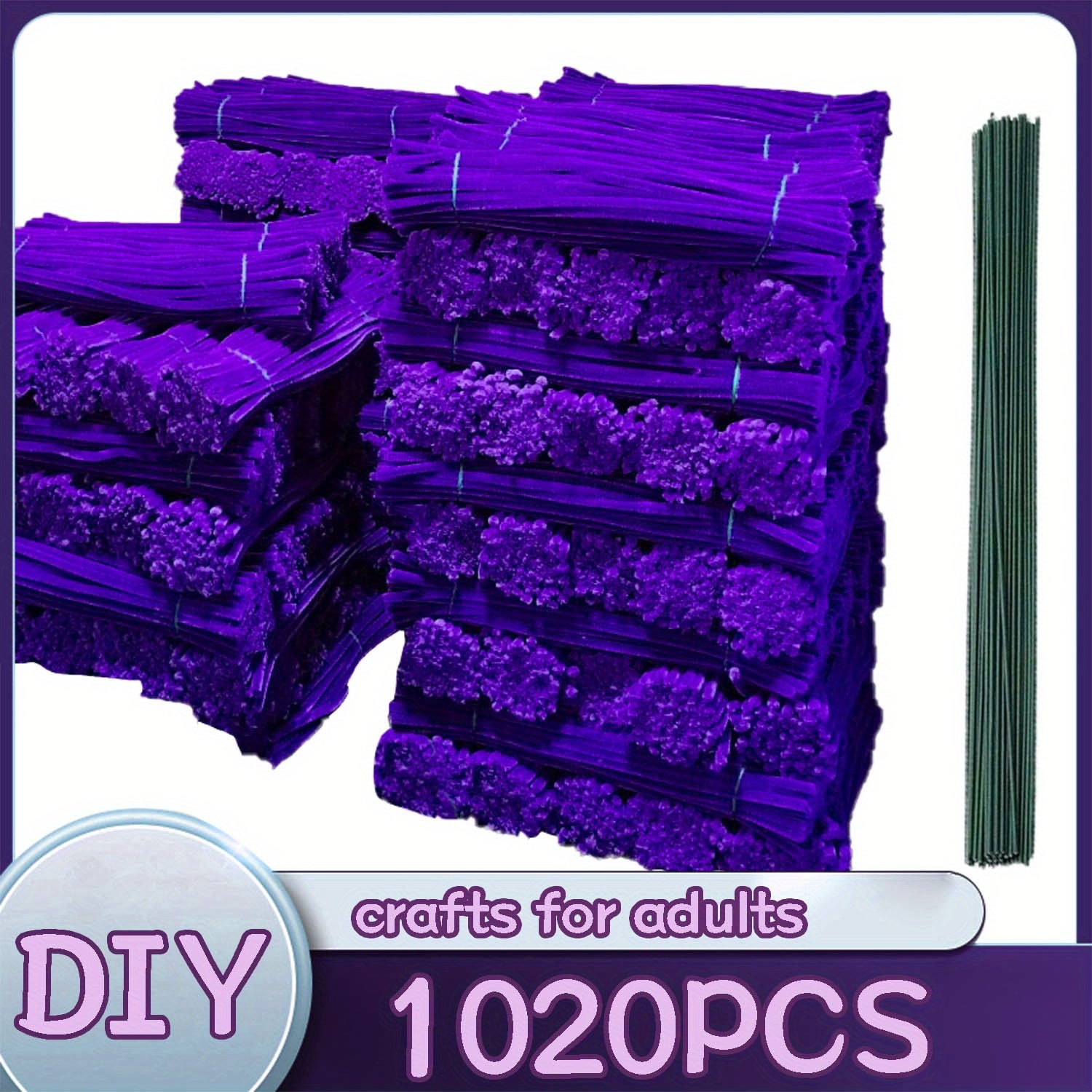 There Are 1020 Solid Color Twist Sticks with Patterned Rods Available in 20 Different Colors. They Feature Upgraded, Thicker Fuzzy Strips, with Ample Quantity Suitable for Various Projects, Crafts, And Are Ideal for Beginners.