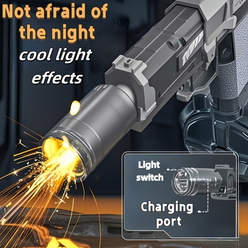 2026 New 2pcs High-speed Automatic Water Gun, Featuring An Ultra-long Shooting Range And Cool Lights, Is A Toy for Boys And Girls, Perfect for Outdoor Play In Summer, And The Best Birthday Gift
