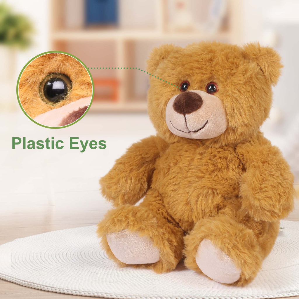 6 Pack Teddy Bear Stuffed Animal, Teddy Bears Bulk, 8 inch Bear Plush Toy for Kids Boys Girls, Gifts for Christmas