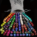 Halloween/ Christmas Gift 141pcs Polyhedral Dice Set, Includes 140pcs DND Dices And A Creative Pattern Velvet Bag for RPG Role-playing Game, These These D&D Dice Set Are Great for D&D Players.