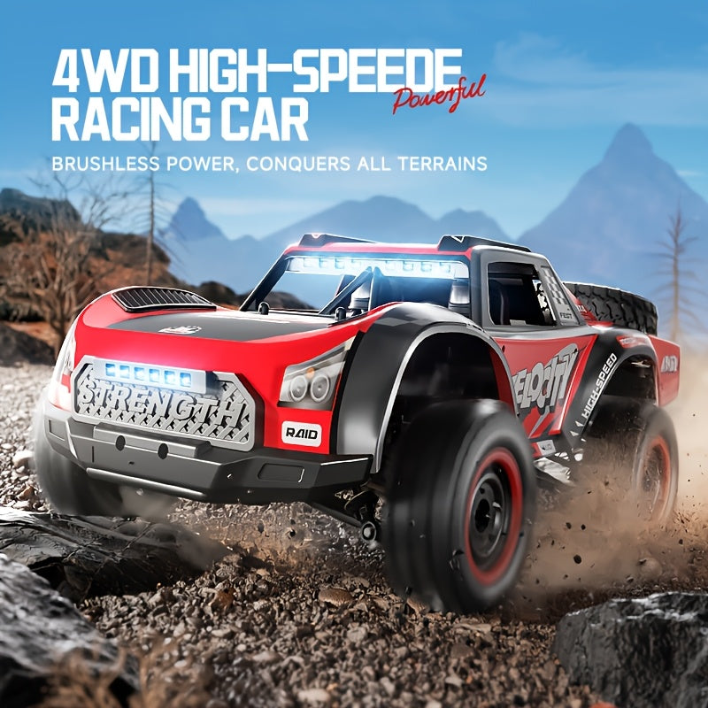 The Brushless Version Has A Maximum Speed Of 50-70km/ H, While The Carbon Brush Version Has A Speed Of 38km/ H It Is A 1:14 Four-wheel Drive High-speed Off-road Vehicle