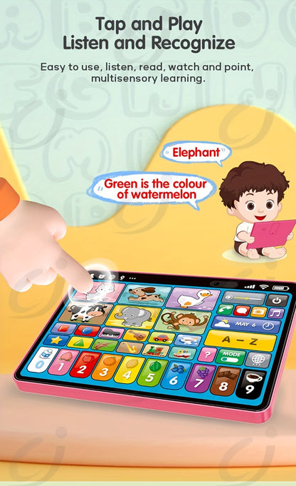 [Birthday Christmas Gifts] 2026 New Learning Tablet For Toddlers, Trilingual Learning Toys With Music & Sound, Speech Therapy Toys For 12 Months Boy Girl, Musical Baby Birthday Toys For 1 Year Old Girls, Toddler Educational Toys Birthday Christmas Gifts,