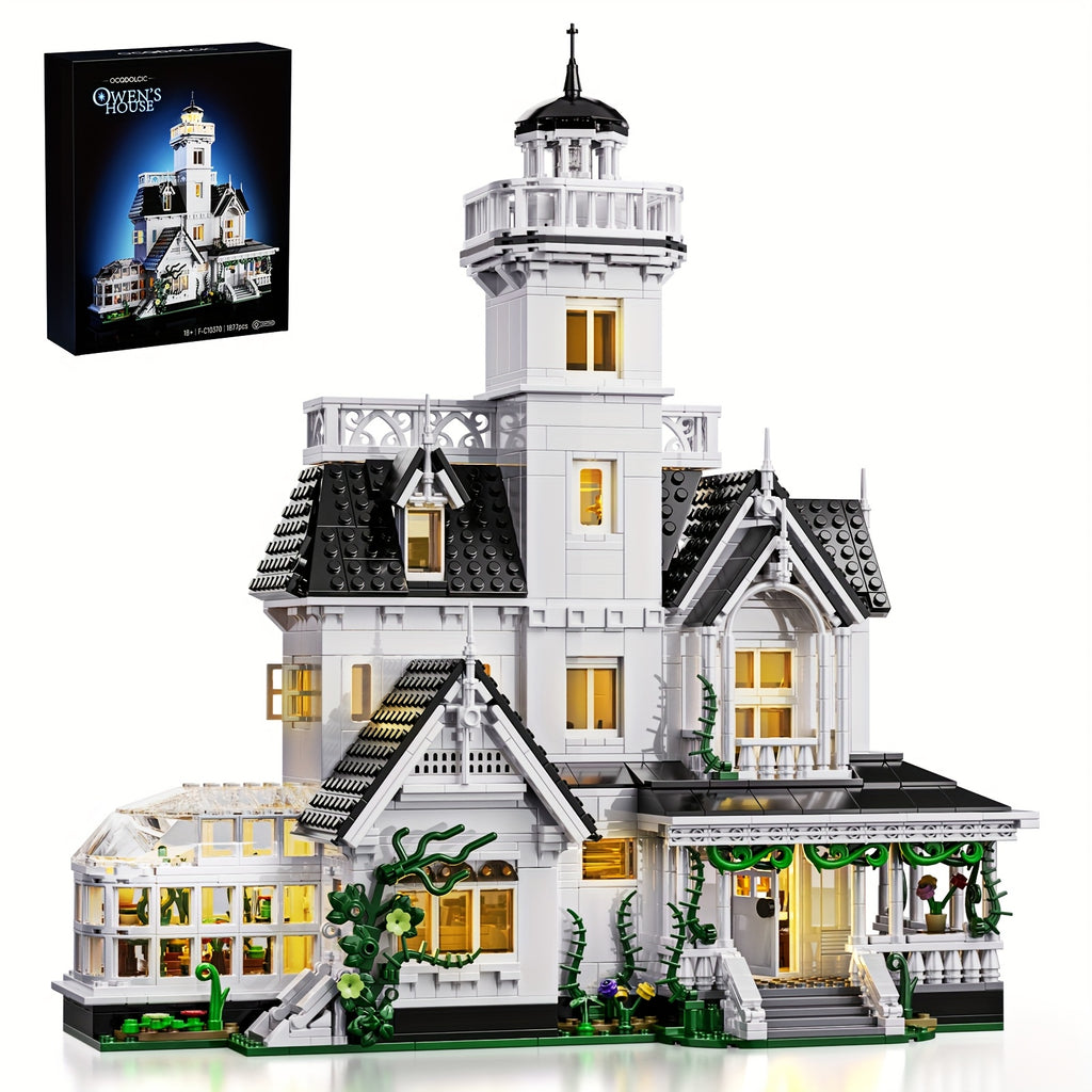Magic Owens House Building Block Set, Unique Castle Architecture - Fan Collection Boutique - Brand Compatible - Excellent Gift For Christmas And Halloween - Adult Building Block Toys (1877pcs)