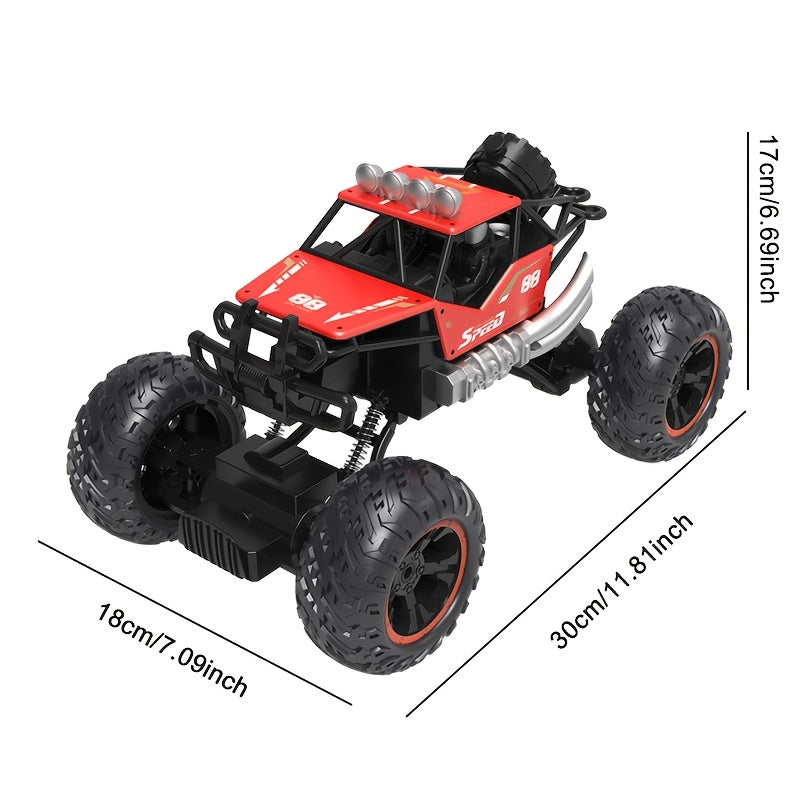 [Remote-Controlled Toy Cars] Large Remote-Controlled Cars, High-Speed Remote-Controlled Vehicles, Rechargeable USB Electric Toy Cars, High-Speed Remote-Controlled Racing Cars, All-Terrain Off-Road Trucks, Cool Toys, Gifts Suitable For Boys Over 6 Years Ol