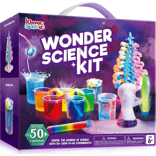 Over 50 Educational Experiments for Children, Including Wonder Science Kits And Assorted Party Favor Packs. Features a Crystal Tree Growing Kit And STEM Activities with Laboratory Science Toys