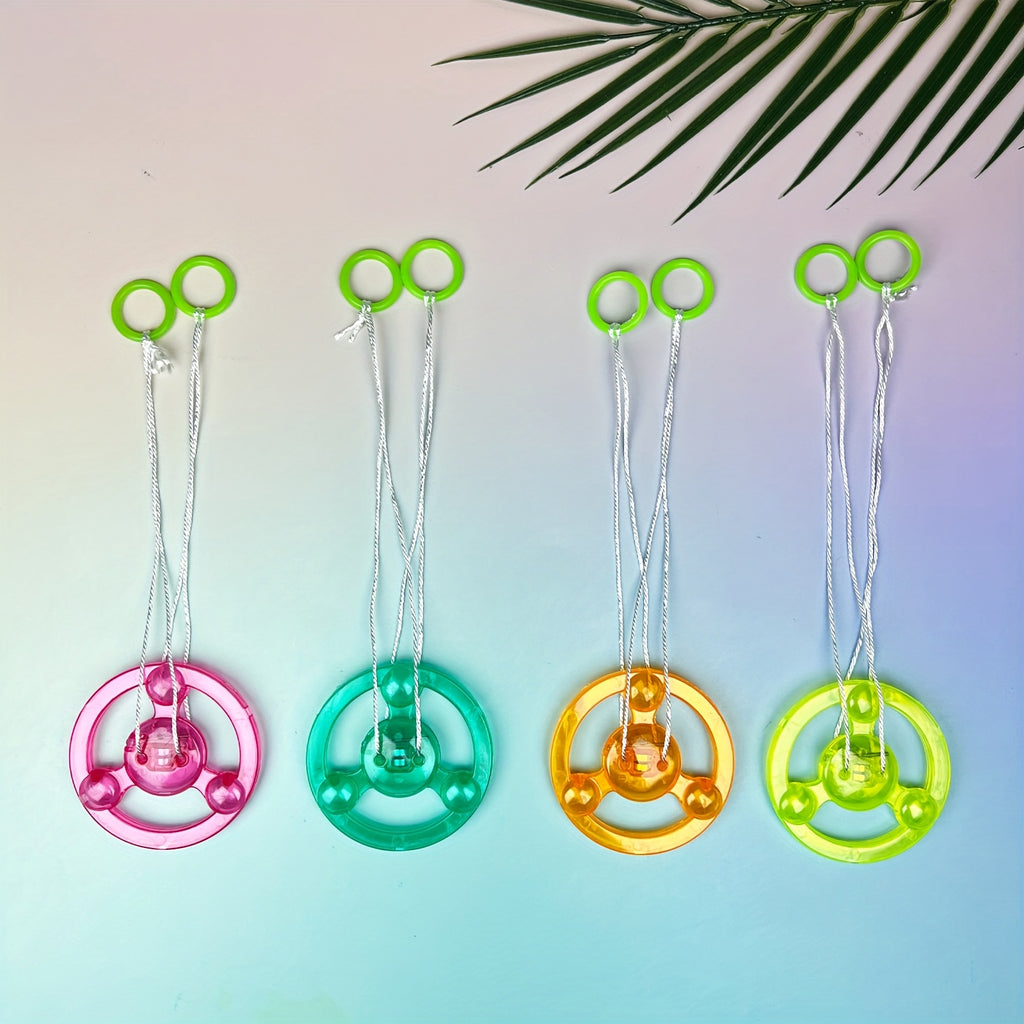 30pcs Pull Line Flywheel Spinner Light Up Toys, Glow in The Dark Party Favors, Flash Flywheel Toys with Pull Cord, Pull Line Flashing Flywheel, Multi-Item Party Favor Packs, Christmas Halloween Gift, Birthday Gift, Goodie Bag Stuffing