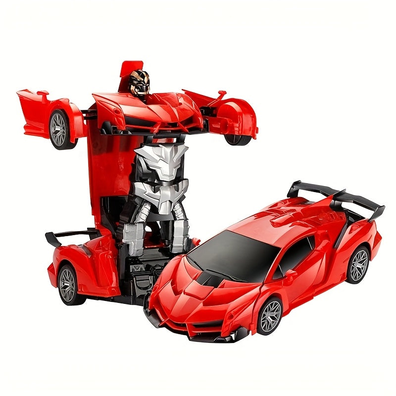 Transforming Remote Control Car Robot, R/C Car Toy, One-Button Deformation, Children's Day Gifts, 1:18 Scale 360°Rotating Drifting, Toys Suitable for Kids Over 3+ Years Old, Educational Toy, Birthday